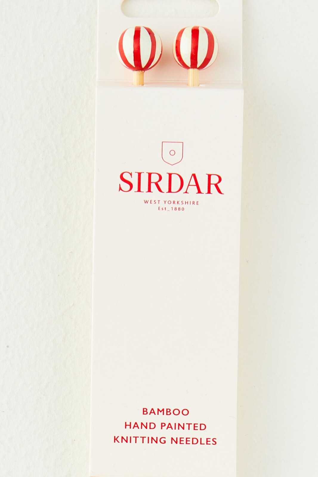 Sirdar Bamboo 35cm Long Hand Painted Knitting Needles. 3.50mm.