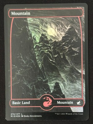 1x MTG Mountain (Foil) - Innistrad: Midnight Hunt (MID) #274