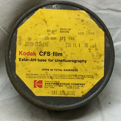 Vintage 1979 Tin Can ONLY Kodak CFS Film Container Metal