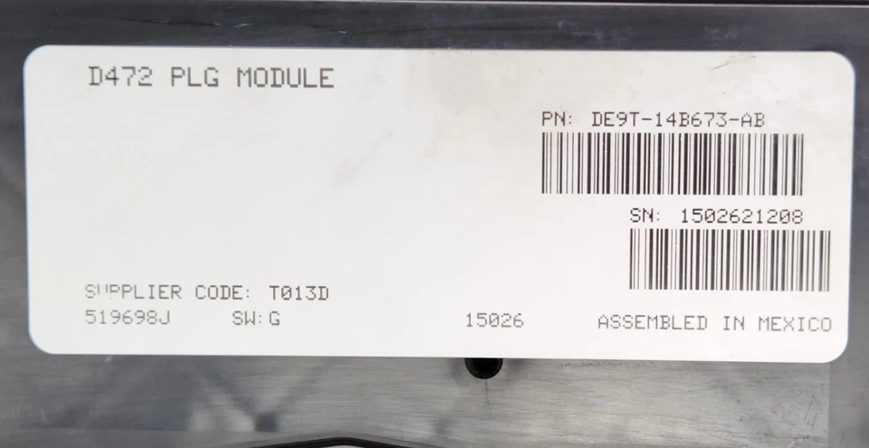 Módulo de control de puerta levadiza Lincoln MKT 2010-2016 DE9T-14B673-AA/AB Foto 2 de 4