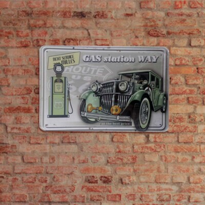 Targa in metallo in rilievo, per stazioni di servizio, adatta per gli appassionati di Shell Motorsport, officina, garage, 20 x 30 cm