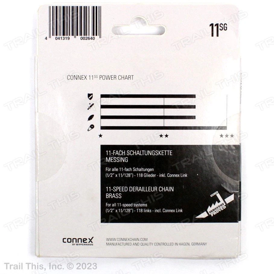Cadena de bicicleta dorada de carretera/MTB enchapada en latón de 11 velocidades ConneX 11SG se adapta a SRAM Shimano Foto 3 de 3