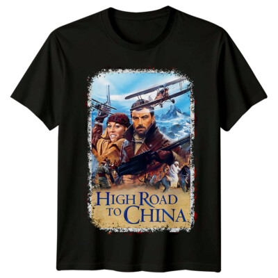 High Road to China (1983) Movie Poster Inspired T-Shirt Retro Tee Unisex