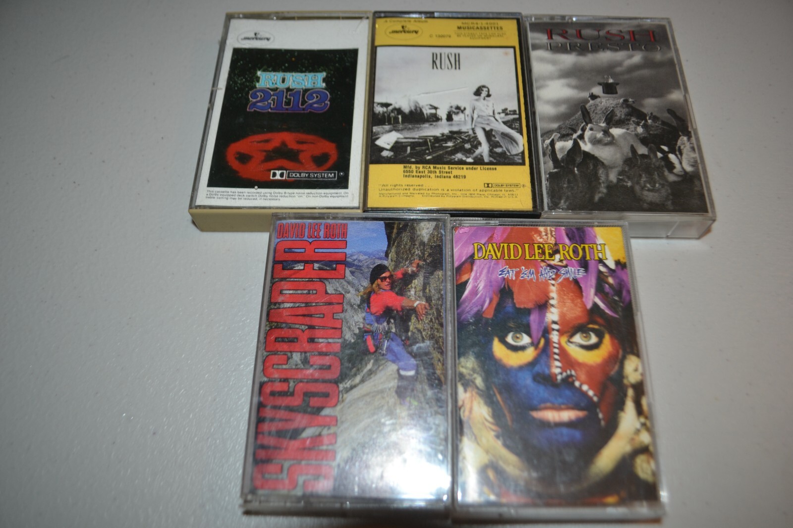 Lot of 17 Vintage David Lee Roth, Rush, Lynyrd Skynyrd, Rolling Stone Cassettes thumbnail 2