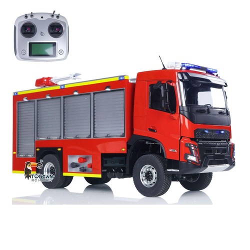RC Car 1/14 Radio Controlled Sprinkler Fire Truck Axles Water Spraying Model - Picture 3 of 16