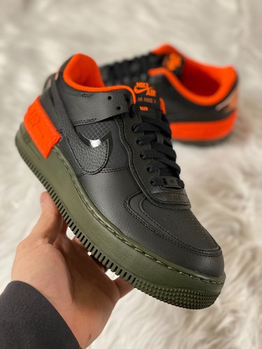 Nike Air Force 1 AF1 Shadow se Mujer Zapato Negro Naranja CQ3317-001 NWB  Talla 8.5 | eBay