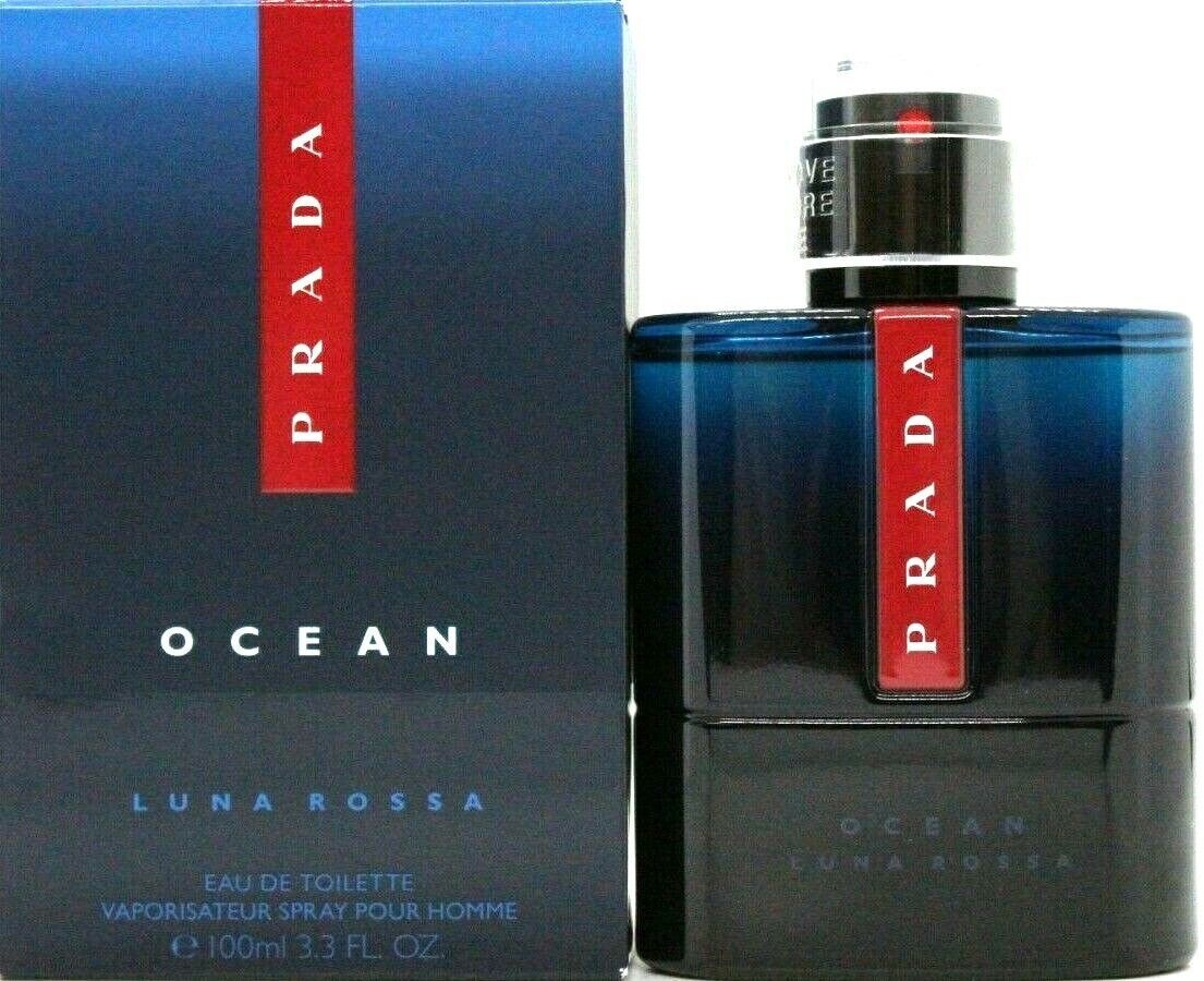 PRADA Luna Rossa Ocean Men`s Eau de Toilette Spray - 3.3 oz