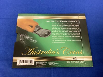 2004 Australia Mint Set - Royal Australian Mint - 6 Coin Set - OGP