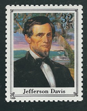 Scott # 2975-f...32 Cent...Civil War...Jefferson Davis...2 Stamps...MNH