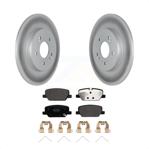 [Rear] Coat Brake Rotor SemiMetallic Pad Kit For Hyundai Santa Fe Kia
