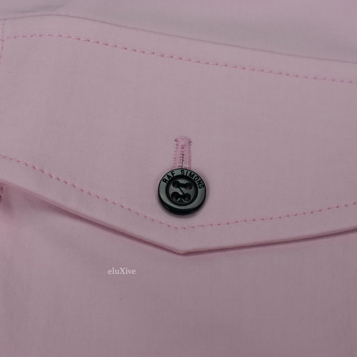 NWT $835 Raf Simons Joy Division Button Down Western Shirt Pink