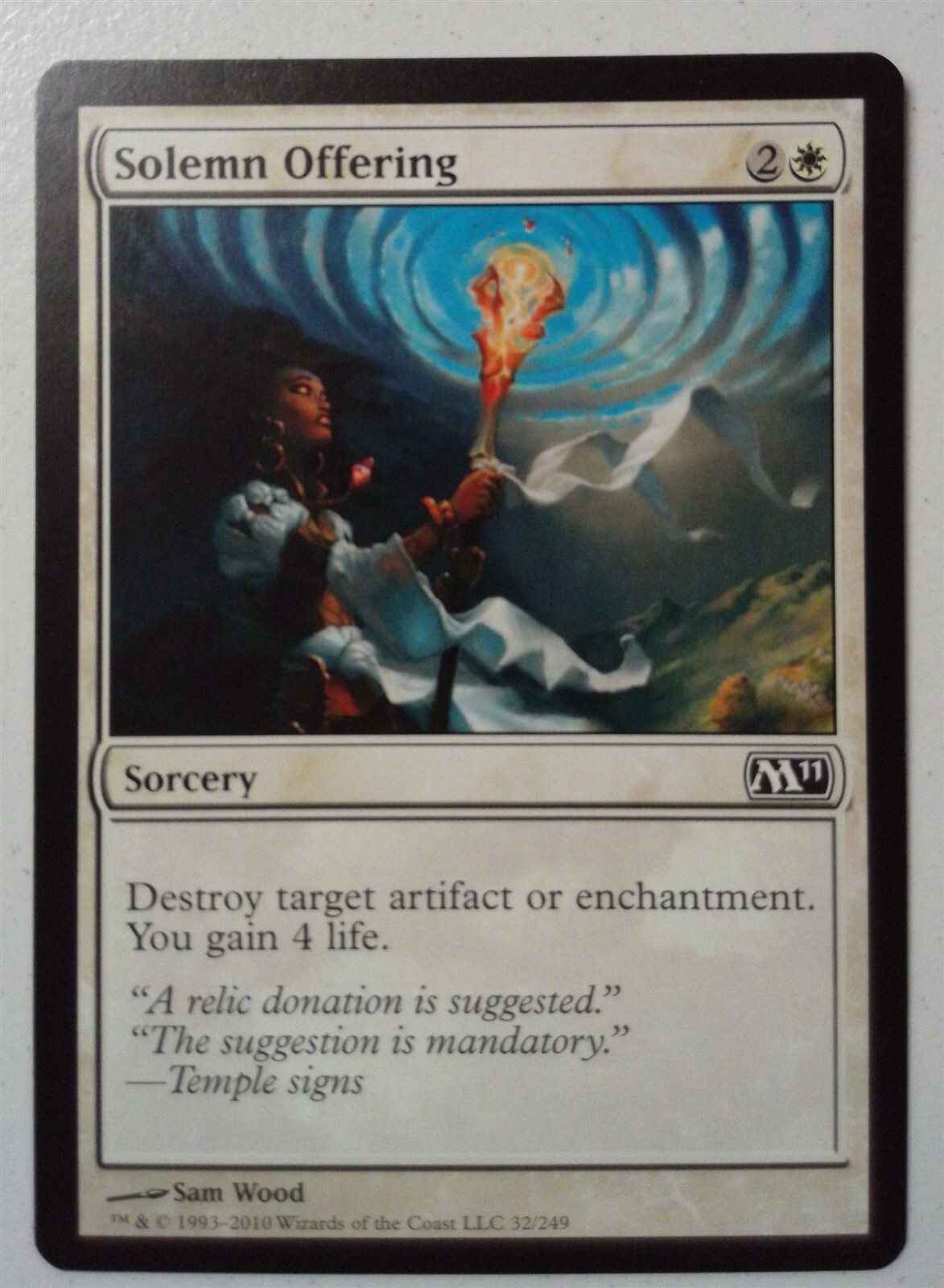 Solemn Offering *Common* Magic MtG x1 M11 SP | eBay