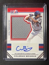 2017 Panini USA Stars & Stripes Coleman Brigman Autographed Jersey #/199!!!