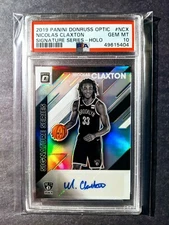 2019 Donruss Optic Signature Series Holo Nic Claxton Rookie Auto RC PSA 10