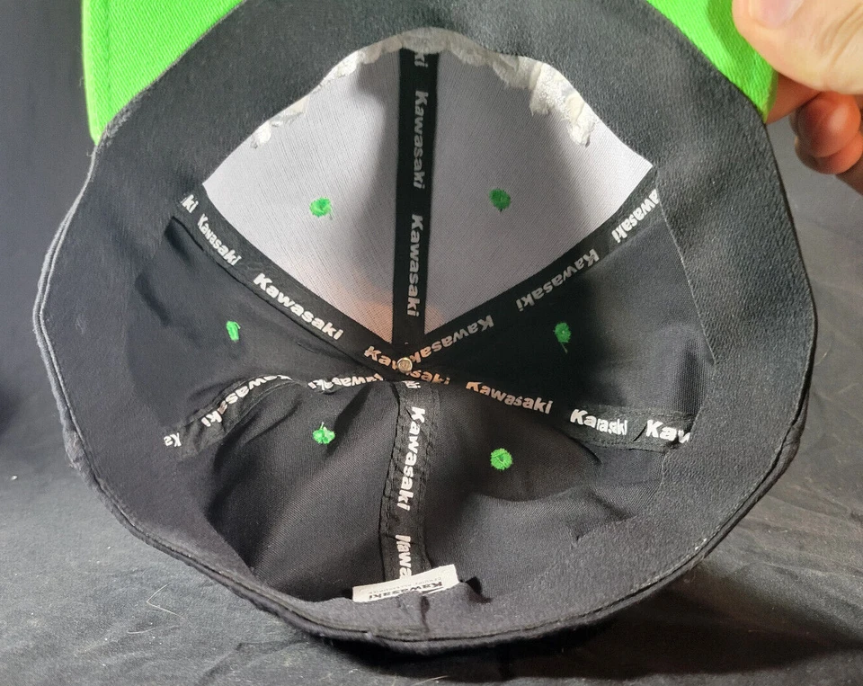 Gorra plana verde Kawasaki Team Foto 3 de 3