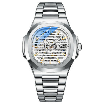 CHENXI Men Watch Luxury Automatic Mechanical Watches Skeleton Steel Wristwatch