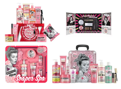 Soap & Glory Glam Gift Beauty Set Ladies- Bath/Make Up/Spa/Creams/Vanity Case - 第 1/17 張圖片