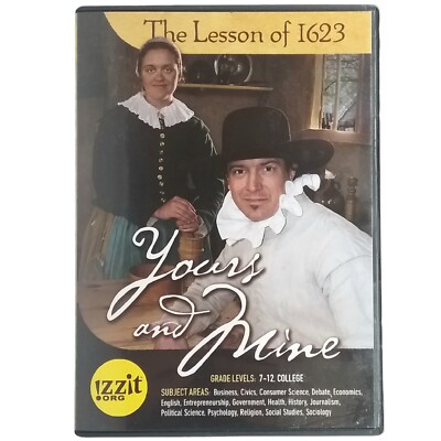 The Lesson Of 1623 Yours And Mine DVD 2006 Grade Levels 7-12