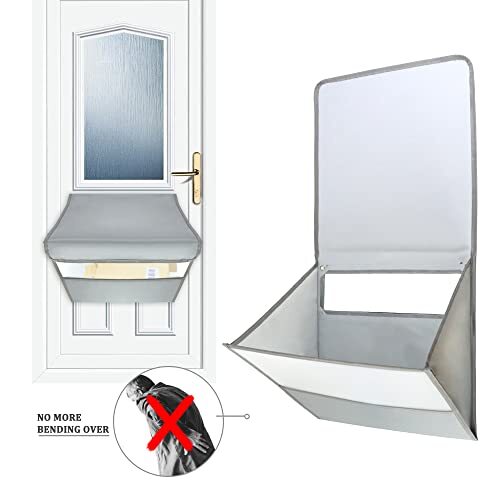 Mail Slot Catcher for Door Mail Slot, Grey Mail Catcher Bag, Indoor