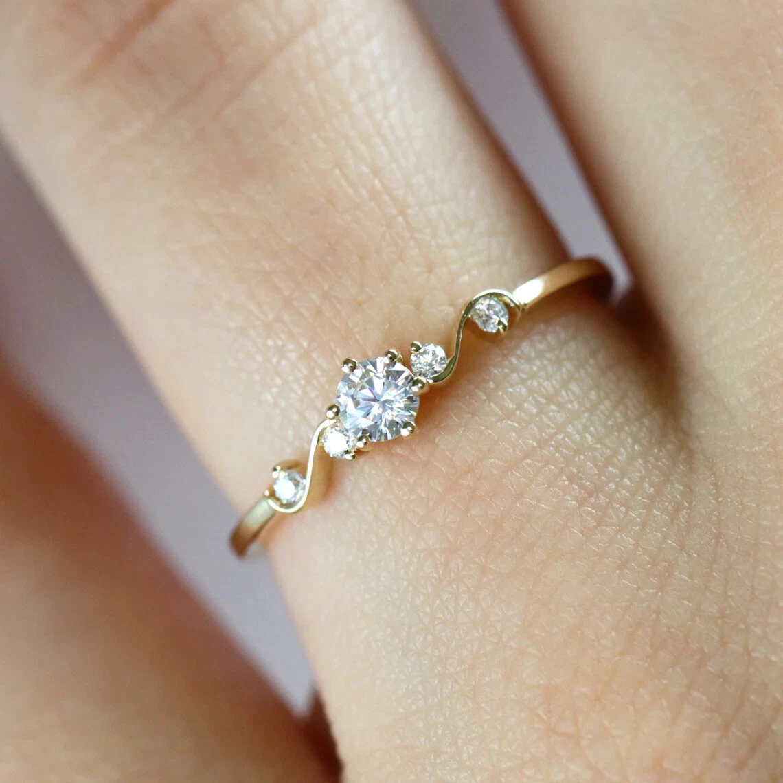 Dainty vintage shop engagement rings