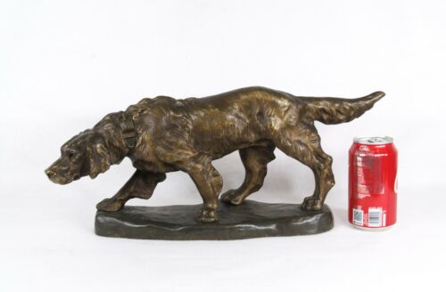 Thomas Francois Cartier (French, 1879 - 1943) Hunt Dog Bronze Sculpture Signed - Picture 12 of 12