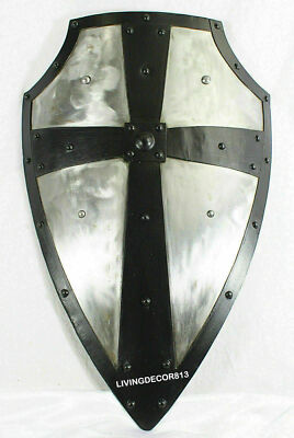 Medieval Battle Armor Gothic LAYERED STEEL CROSS SHIELD BEST ITEMS