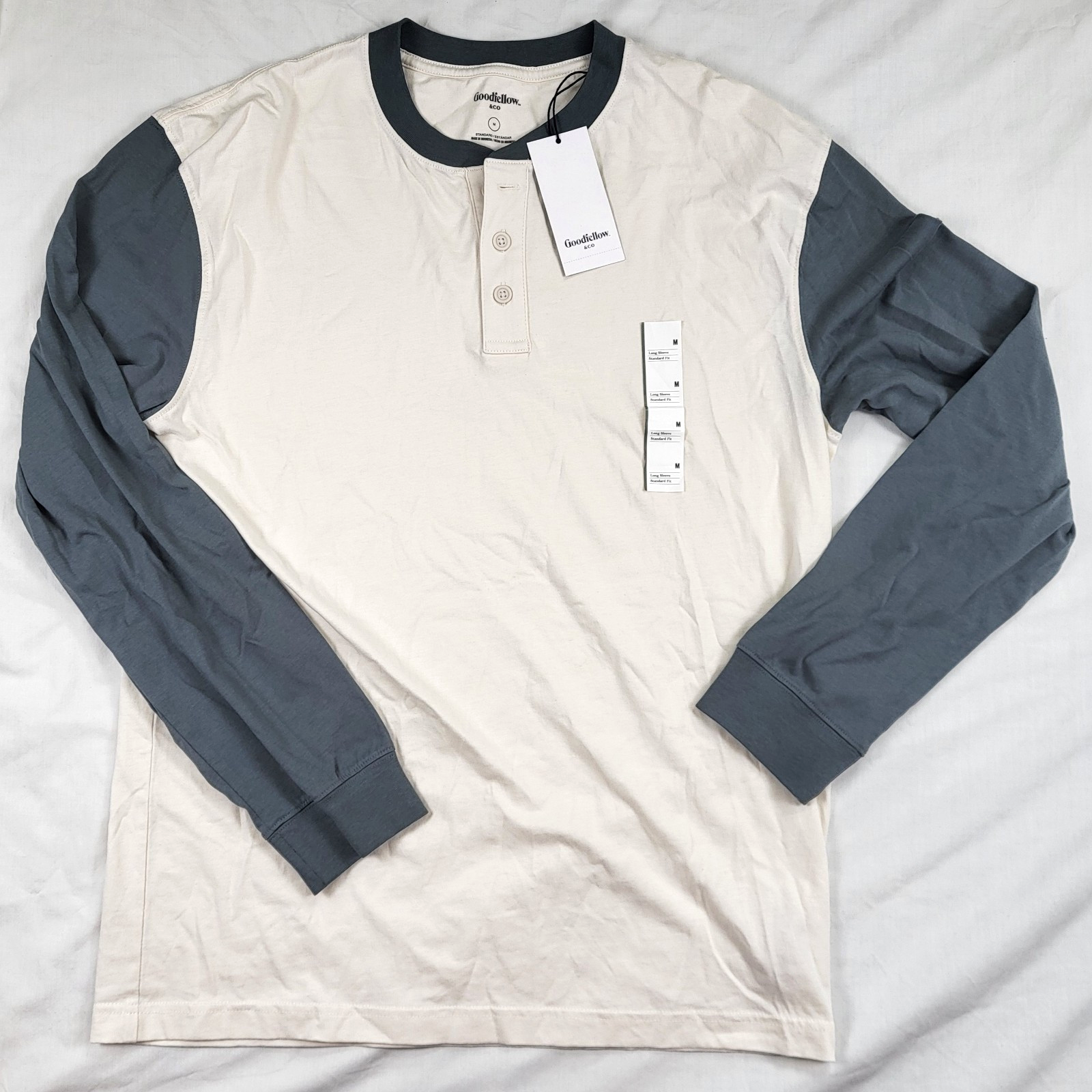 Goodfellow Co Mens Medium Long Sleeve Casual Shirts Lot of 2 Comfort Streetwear