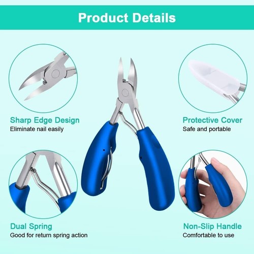 Thick Toe Nail Heavy Clippers Scissors Fungus Ingrown Chiropody Podiatry Plier - Picture 17 of 32