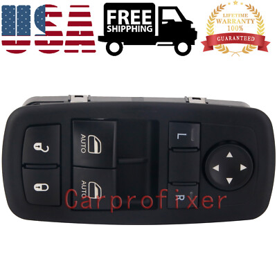 Master Front Left Power Window Switch 68183752AB Fits 2015-2017 Dodge Challenger