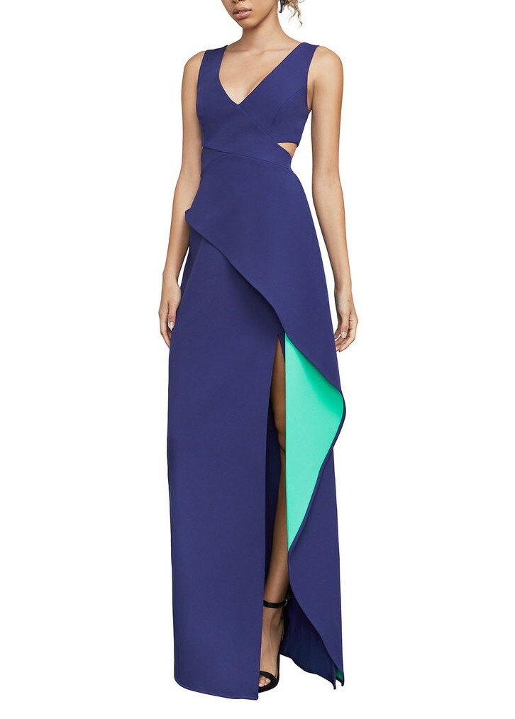 NEW BCBGMAXAZRIA RIYA PEPLUM GOWN BYM69L34/L583A SIZE 10 | eBay