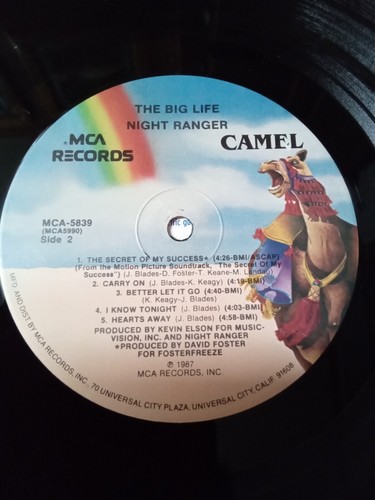 Night Ranger - Big Life 1987 Original LP 33rpm Vinyl MCA-5839 TOP - Bild 10 von 10