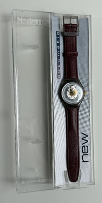 Swatch Automatic Uhr SAM100 Rubin - Vintage 1991, ungetragen, OVP