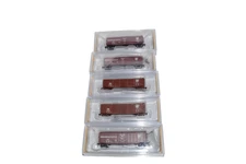 Bachmann Silver Series Rolling Stock N GA. PRR Box Car Lot x 5 NOS 19459, 71064