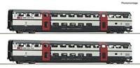 Roco 6200216 H0 DC 2-Tlg. Set 1: Doppelstockwagen 2. Klasse, Sbb, Ep. V