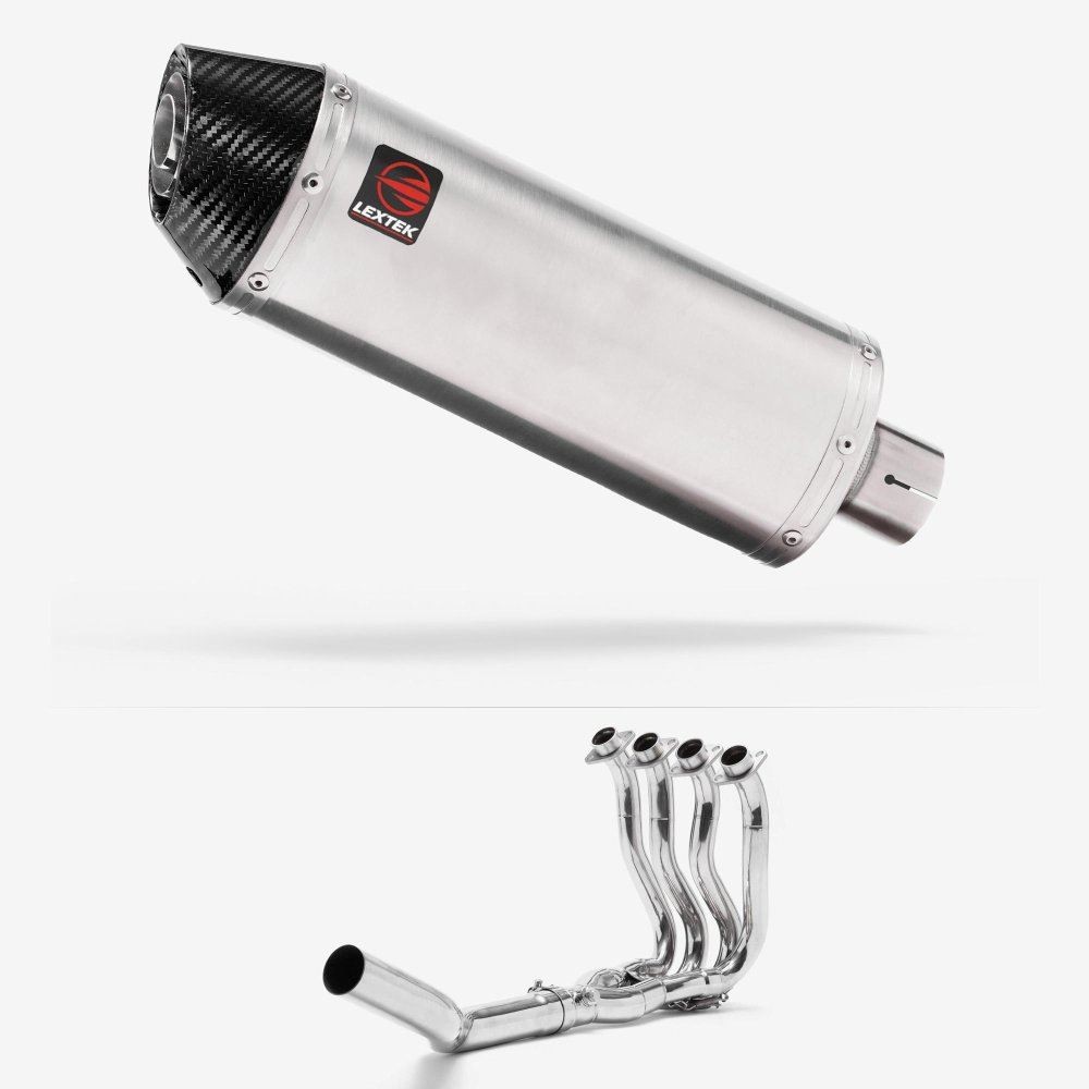 Lextek RP2 Gloss S Steel Exhaust System 300mm for Suzuki GSXR 600/750 (06-10)