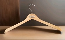 Stormy Kromer Wooden Coat Hanger Heavy Duty Wood Hanger with Metal Hook