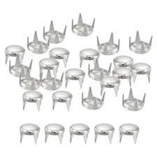 160Pcs, Silver 6mm Round Dome Rivets for DIY Leather Craft