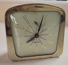 Vintage Lux Apollo Wind-Up Clock from the 1950-1960's **WORKING**