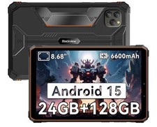 9 inch Rugged Tablet, Android 15 Waterproof Tablet wirh Gemini AI, 24GB 128GB TF