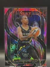 2025 Panini Select WNBA Aziaha James Rookie Pink Flash #174 Wings RC Premier