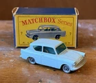 Vintage Lesney Matchbox #7 Ford Anglia Toy Car w/ Original Box
