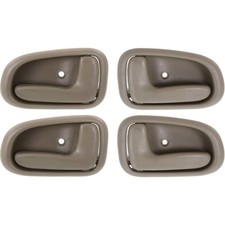 Interior Door Handle For 1993-1997 Toyota Corolla Front Lh And Rh Set Of 4 Beige Interior Door Handle For 1993-1997 Toyota Corolla Front Lh And Rh Set Of 4 Beige