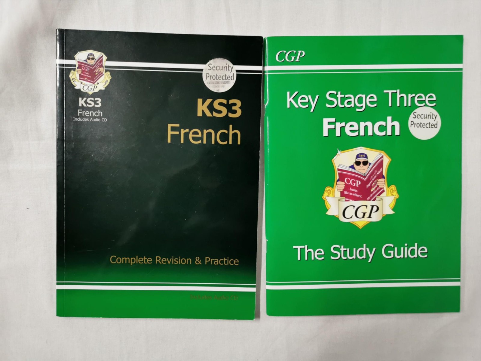 KS3 French – Complete Revision & Practice + Study Guide (2‑Book Set + Audio CD)