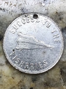 1840 Canada Success to the Fisheries Speed the Plough Token.  Special