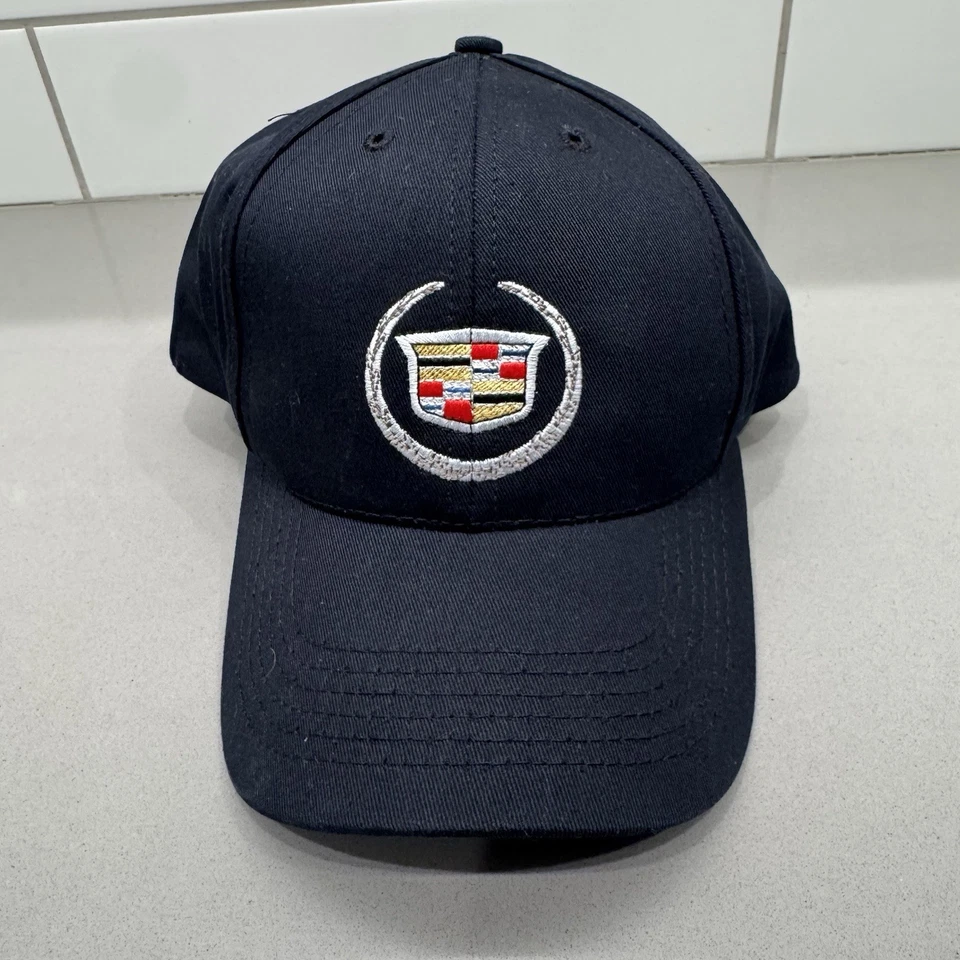 Sombrero Cadillac azul oscuro con correa trasera sombrero de papá Foto 2 de 4