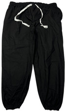 Scrub Pants Unisex 2XL Black 2 Pockets Elastic Waist Jogger Elastic Cuffs NWOT