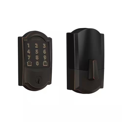 Camelot Aged Bronze Encode Smart Wifi Lock with Alarm