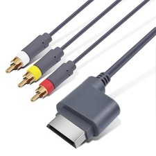 Xbox 360 AV Cable Cord Line Wire Component HDTV Video RCA Stereo Cable...