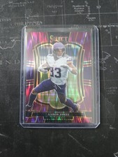 2025 Panini Select - Aaron Jones Premier Level Purple Shock Prizm /699 #165 