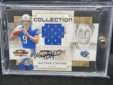 Matthew Stafford 2009 Donruss Threads Rookie Collection Materials Auto RPA /50